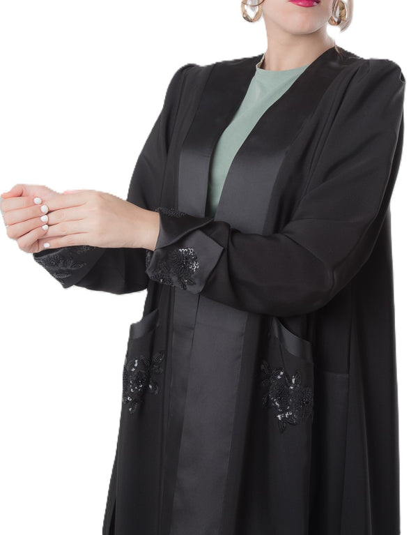 SR-MA23BOP-ESRE064 OP BEADED POCKET ON FLOWER