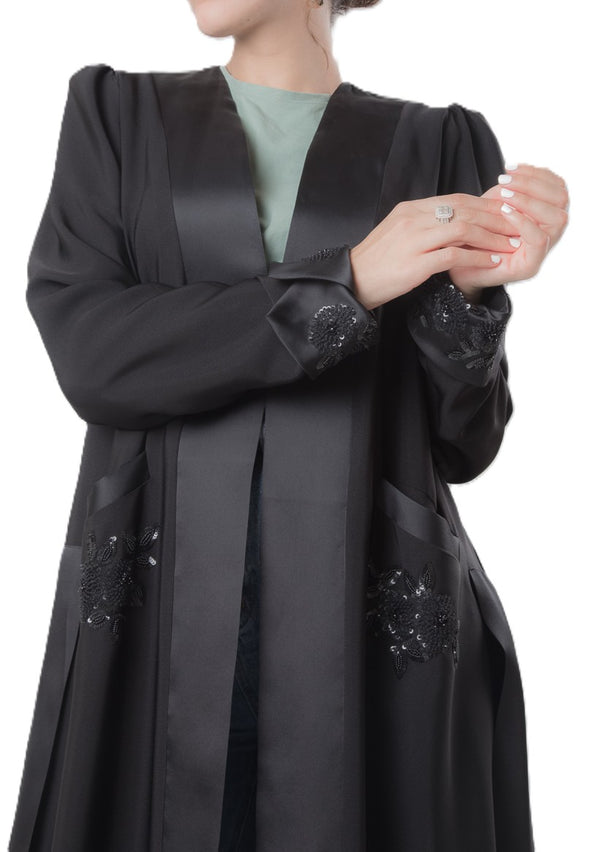 SR-MA23BOP-ESRE064 OP BEADED POCKET ON FLOWER