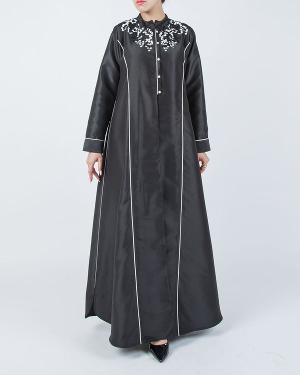 SR-NO23BCO-ESRE046 COAT IN SATIN WITH SHEIK