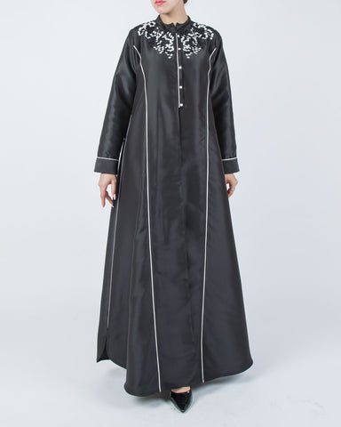 SR-NO23BCO-ESRE046 COAT IN SATIN WITH SHEIK