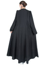 SR-SE23BDA-ESRE042 PLAIN ABAYA WITH UMBRELLA CUTTINGS