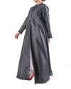 SR-DE23BCO-ESRE060 COAT IN SATIN WITH EMBRO