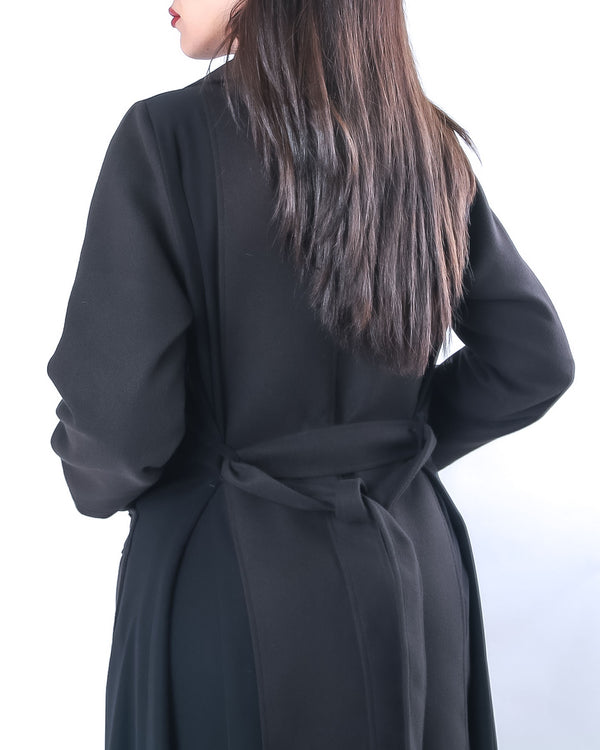 SR-FE24BCO-ESRE035 COLLAR COAT IN SILVER LINGS