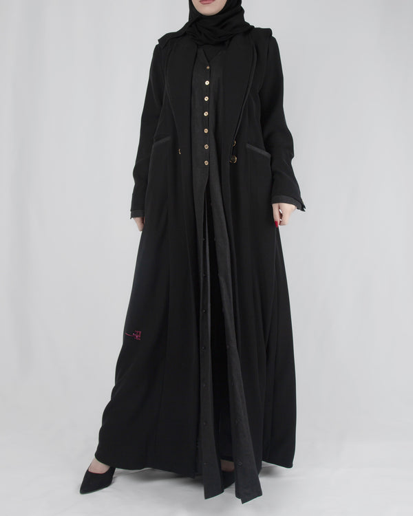 SR-MA25BCO-NCE017-COLLAR IN GOLDEN BUTTONS