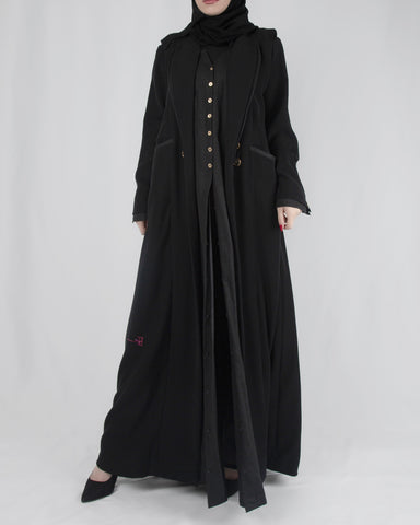 SR-MA25BCO-NCE017-COLLAR IN GOLDEN BUTTONS