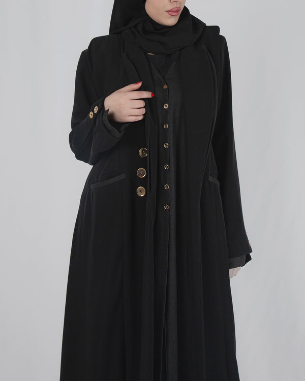 SR-MA25BCO-NCE017-COLLAR IN GOLDEN BUTTONS