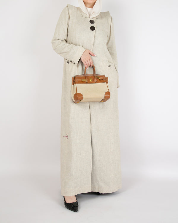 SR-JU25BCO-NCE026 - BEIGE LINEN COAT