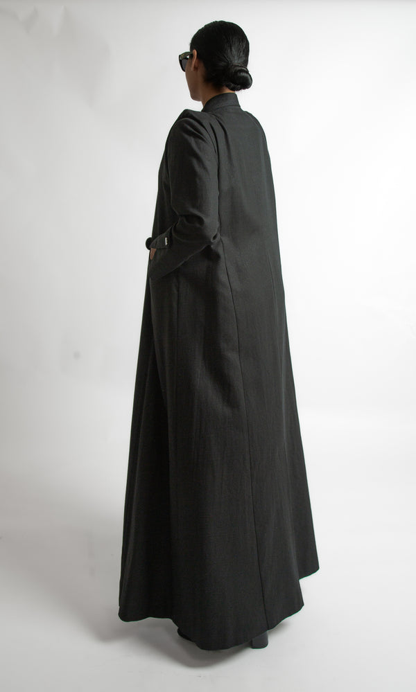 SR-MA25BCO-NCE020-DOTTED LINEN COAT