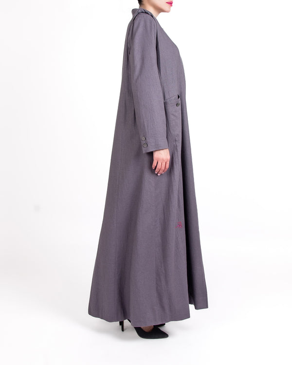 PURPLE LINEN COAT