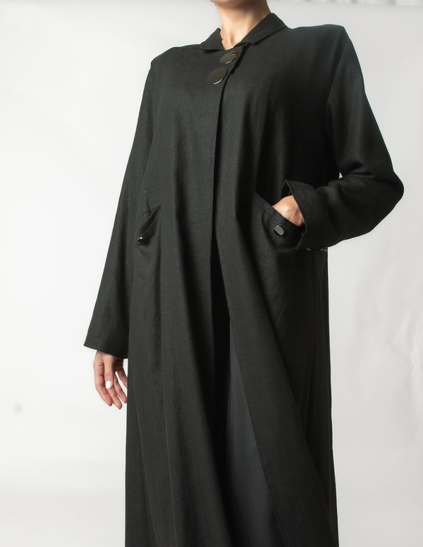 SR-MA25BCO-NCE015-LINEN COAT BUTTONS