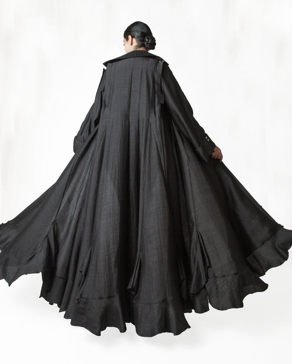 SR-JU23BCO-ESRE049 COAT SHAN RUFFLES