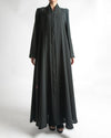 SR-MA24BDA-ESRE017 PLAIN ABAYA IN BUTTONS