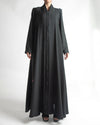SR-MA24BDA-ESRE017 PLAIN ABAYA IN BUTTONS