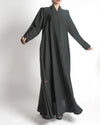 SR-MA24BDA-ESRE017 PLAIN ABAYA IN BUTTONS