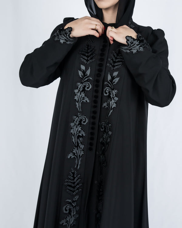 SR-SE23BDA-ESRE052 STENCIL VELVET LEAVES