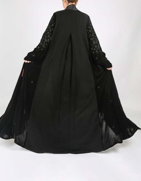 FLORAL SLEEVES IN VELVET
