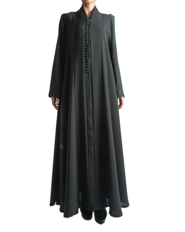 PLAIN ABAYA IN BUTTONS
