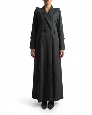 DOTTED LINEN COAT