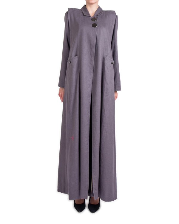 PURPLE LINEN COAT