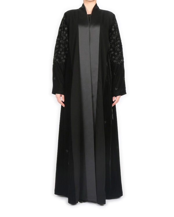 FLORAL SLEEVES IN VELVET