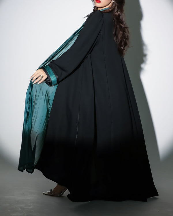 SR-AU22BOP-ESRE106 GREEN SILK SHAWL