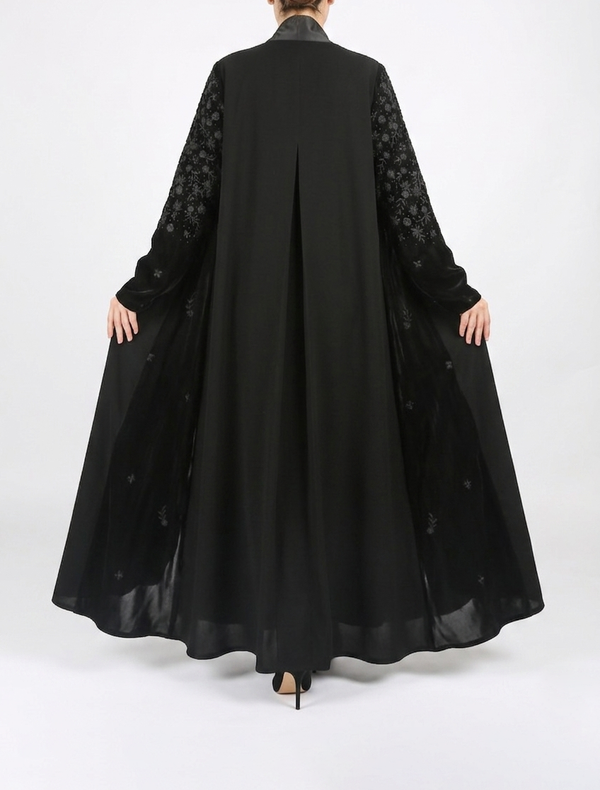 FLORAL SLEEVES IN VELVET