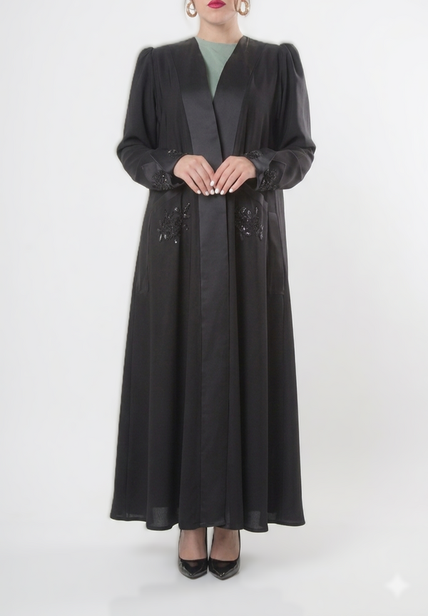 SR-MA23BOP-ESRE064 OP BEADED POCKET ON FLOWER