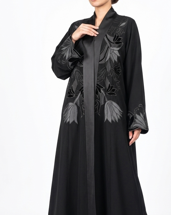 OP SHAN COAT KNITTED FLOWER V2